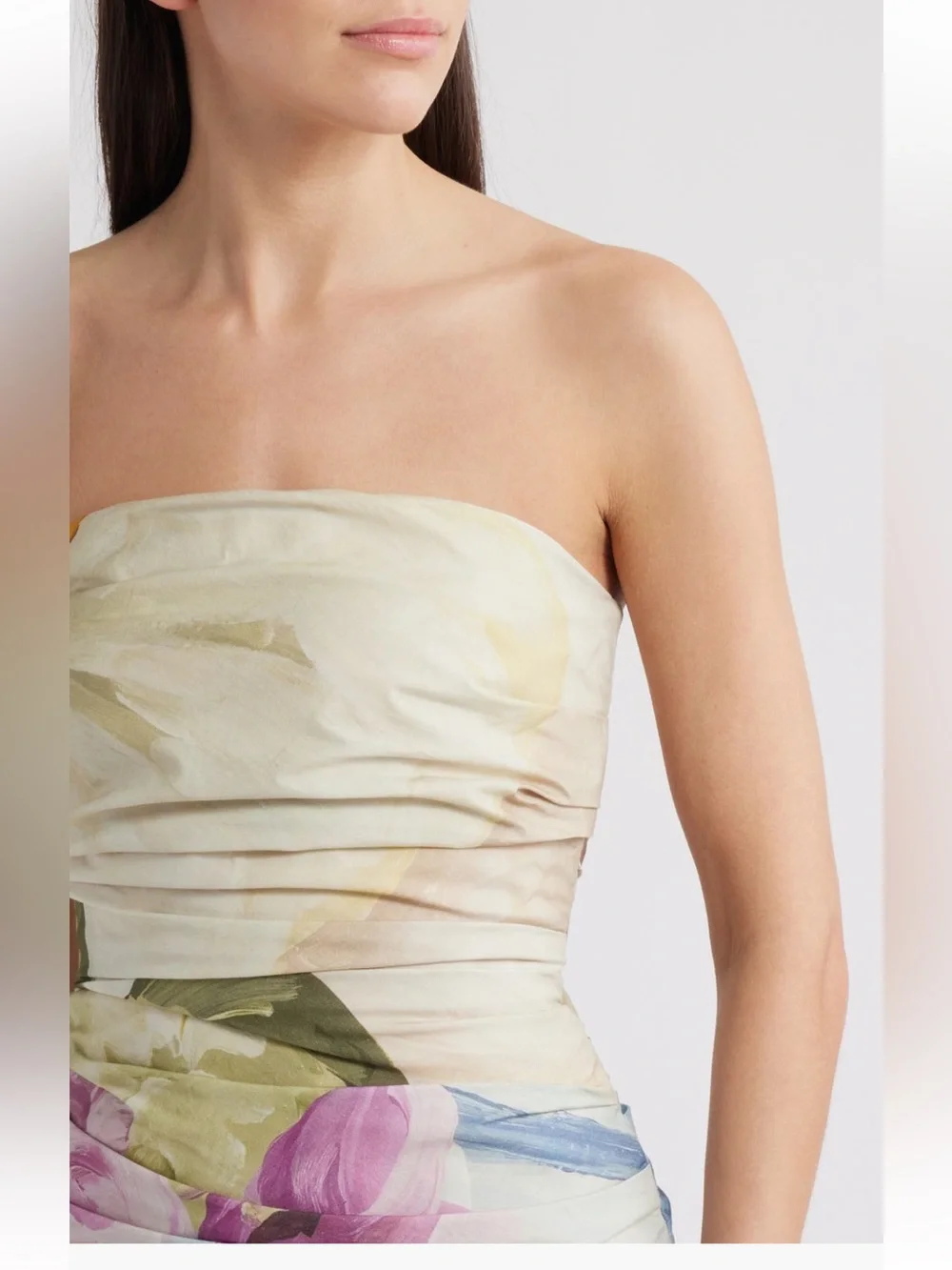 Acler Nershall Print Strapless Gown NWT - Picture 4 of 5